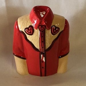 Cute Western Shirt Trinket Box 4x3inches New